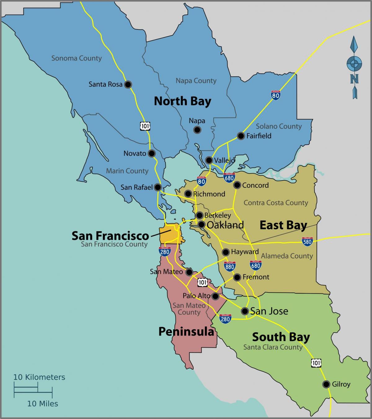 San Francisco na karti
