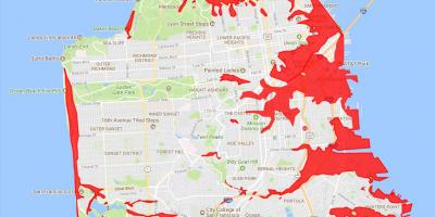 Područja San Franciscu, kako bi se izbjeglo karti