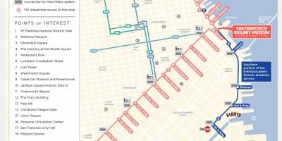Karta San Francisco троллейбусный put 