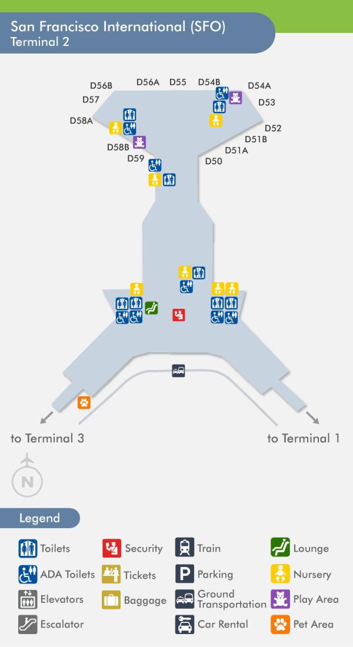 Terminal zračne luke fsr-a 2 na karti