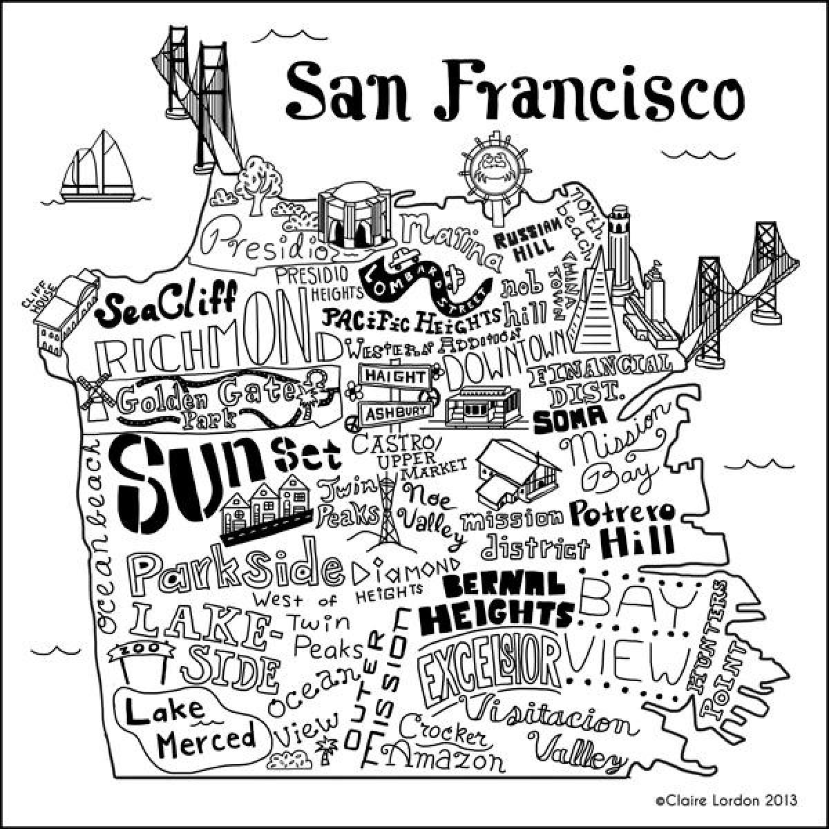 Karta trgovina San Francisco