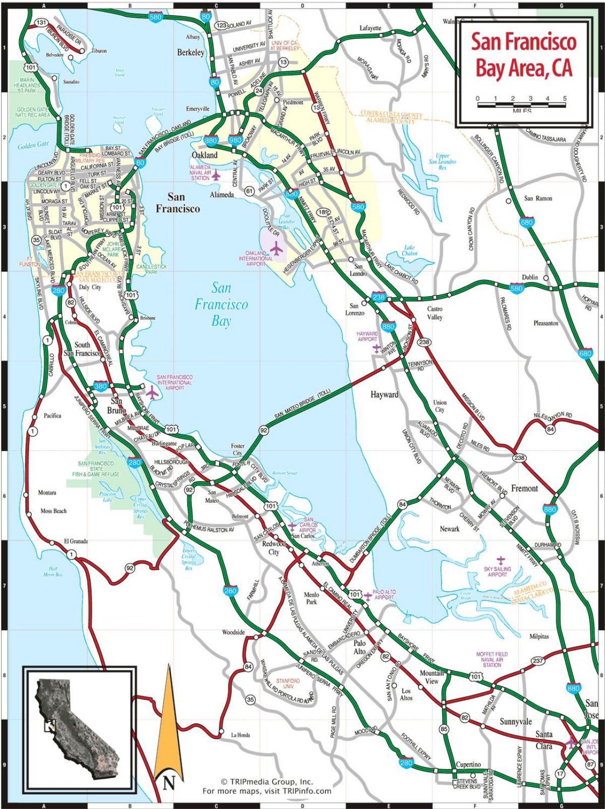 karta San Francisco 