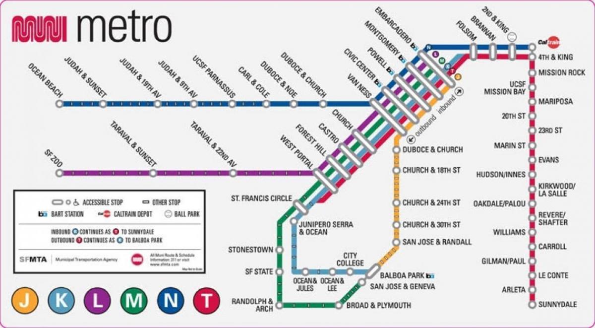 Metro San Francisco kartica