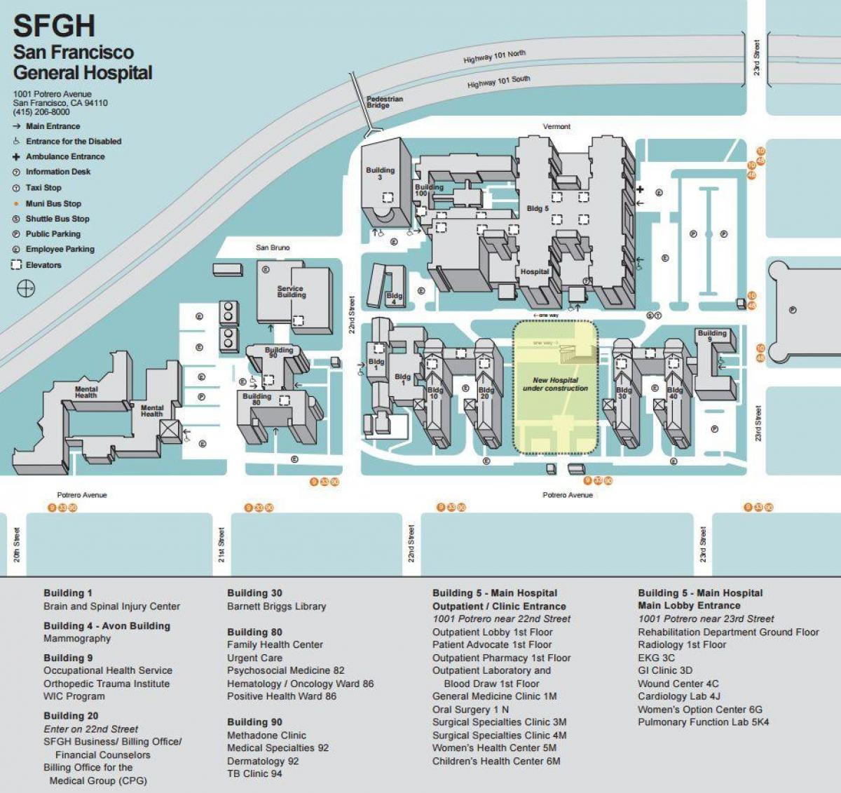 Karta UCSF medicinski centar 