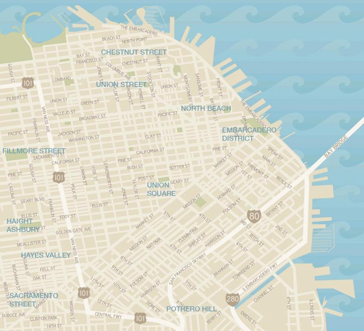 Karta San Francisco Garment
