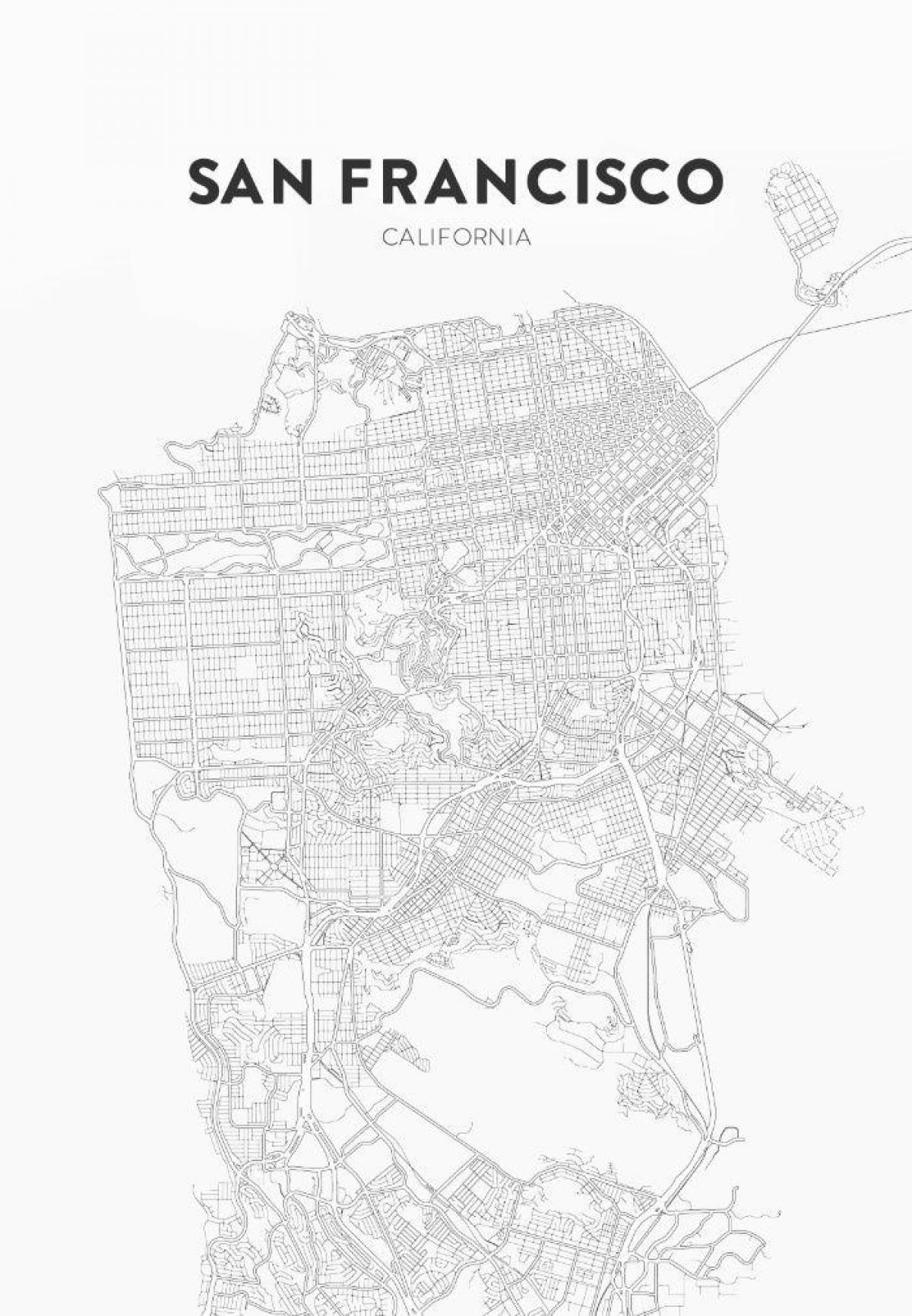 ispisati kartu San Francisco