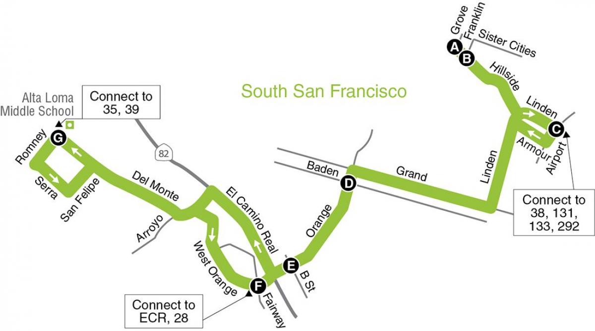 Karta San Francisco osnovne škole