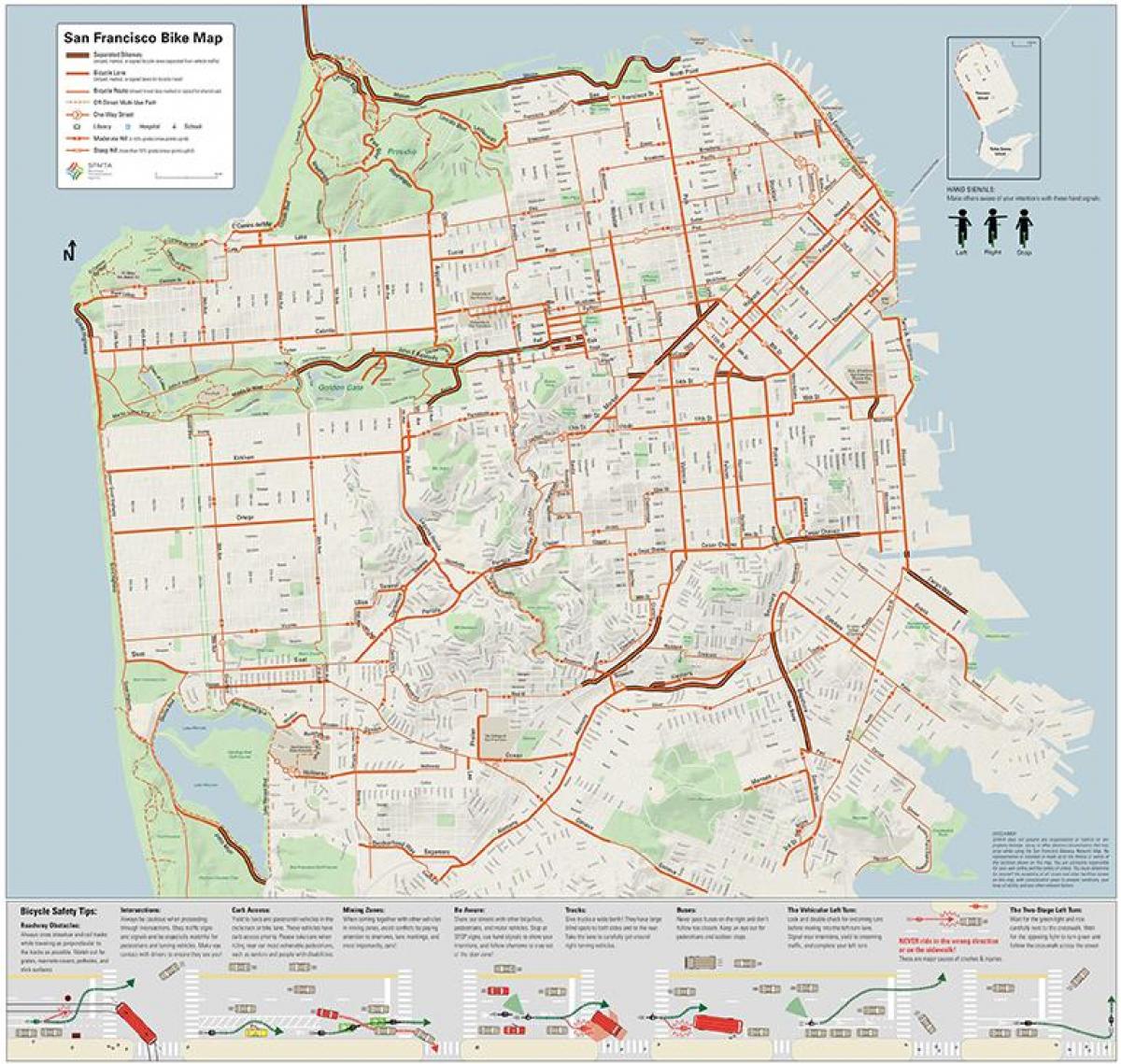 San Francisco bicikla karti