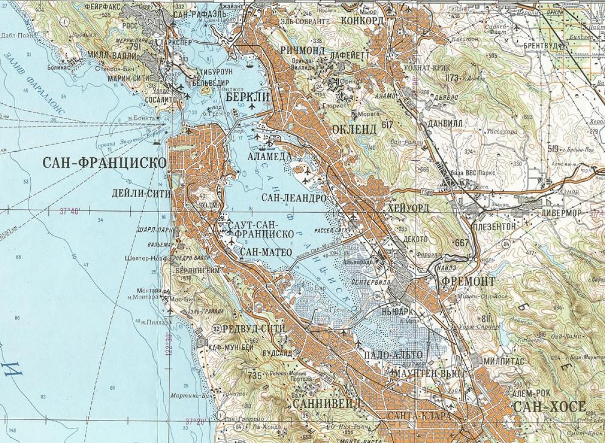 Karta sovjetski-San Francisco
