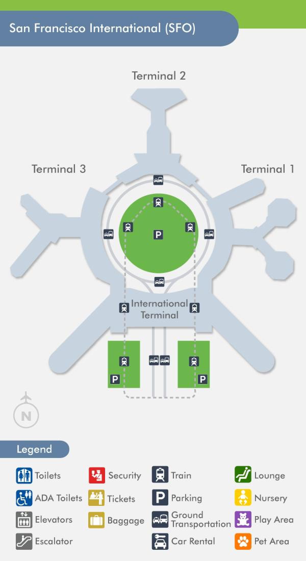 Karta fsr-a zračna luka terminal 1