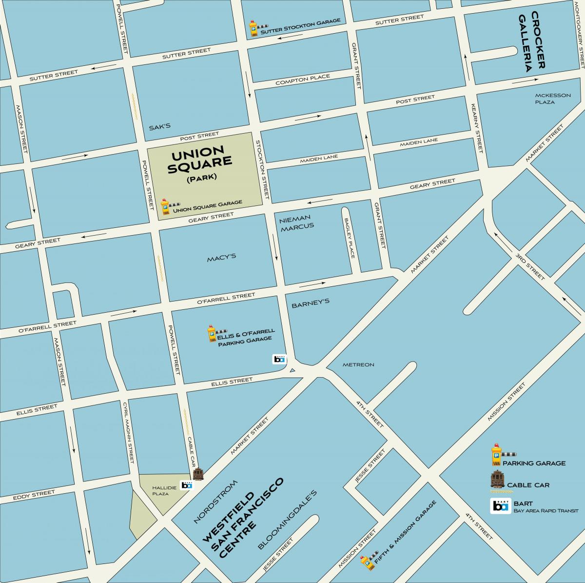 Shopping u San Francisco na karti