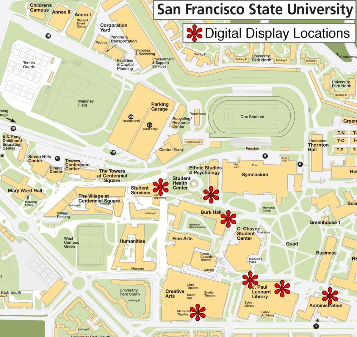 San Francisco state university na karti