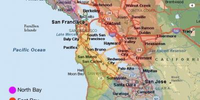 San Francisco kartica i okolici