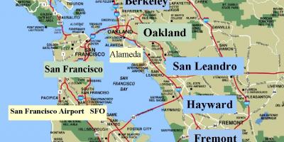 Karta San Francisco, Kalifornija
