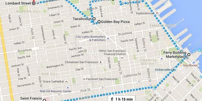 San Francisco kineska četvrt šetnja po karti