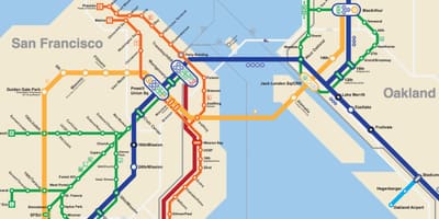 San Francisco karta podzemne željeznice