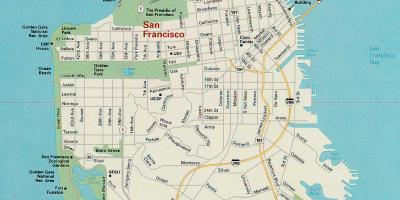 Karta San Francisco, glavne atrakcije