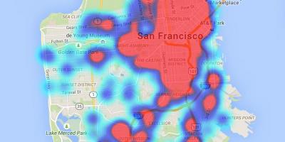 Karta San Francisco cal