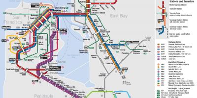 Karte javnog prijevoza San Francisco