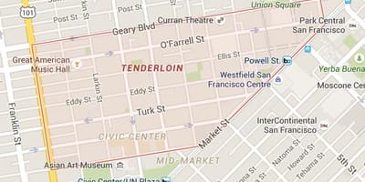 U San Francisco na karti