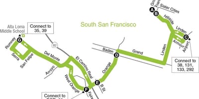 Karta San Francisco osnovne škole