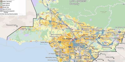 Karta San Francisco prostornog uređenja 