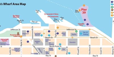 San Francisco na karti čine