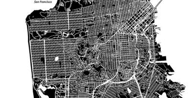 Karta San Francisco vektor
