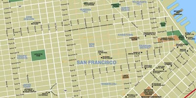 Turistička karta San Fran