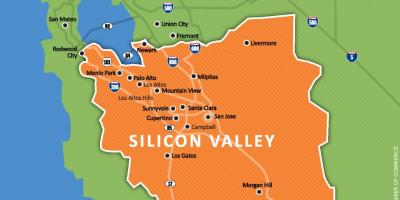 Silicon valley na karti svijeta